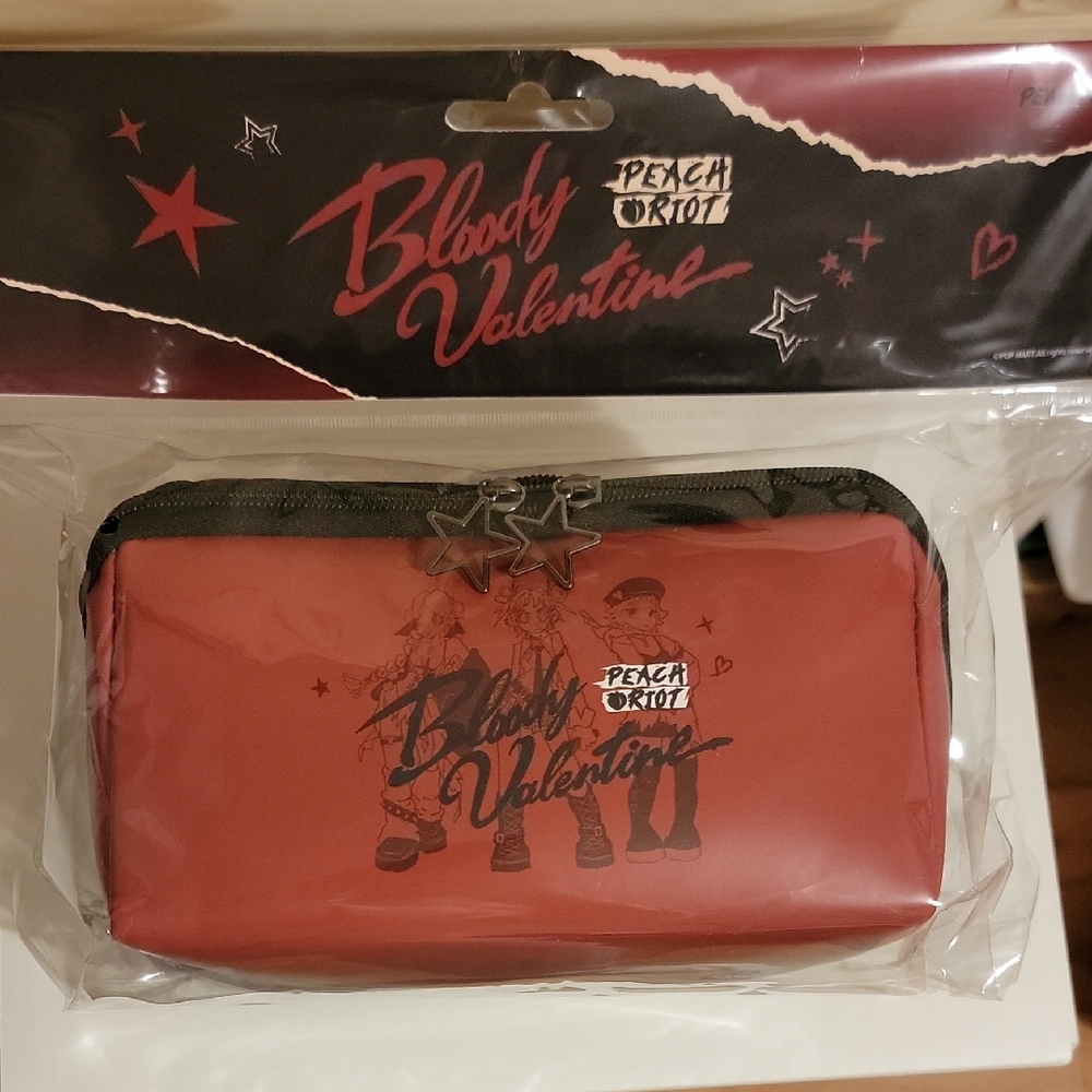 POPMART Peach Riot Bloody Valentine Cosmetic Bag NEW